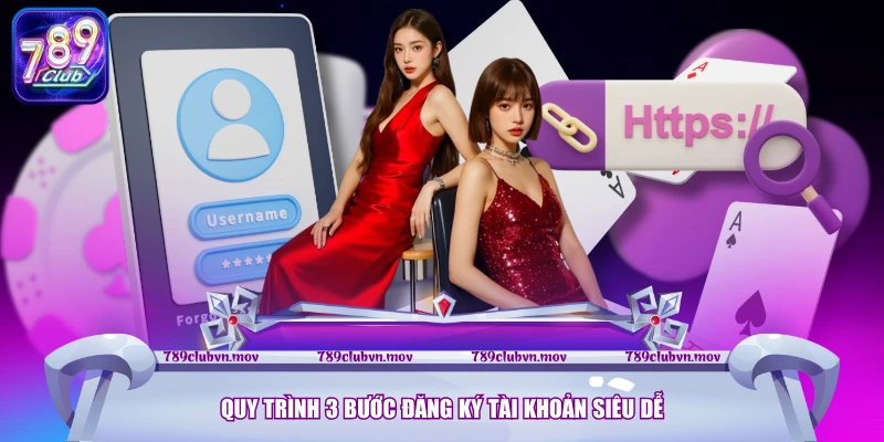 Quy trình 3 bước đăng ký tài khoản siêu dễ